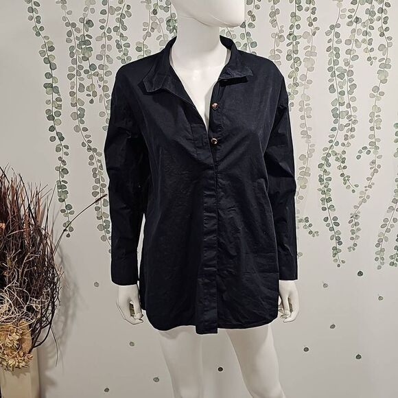 Lafayette 148 Button Down Cotton Shirt Sz XS - Picture 2 of 11